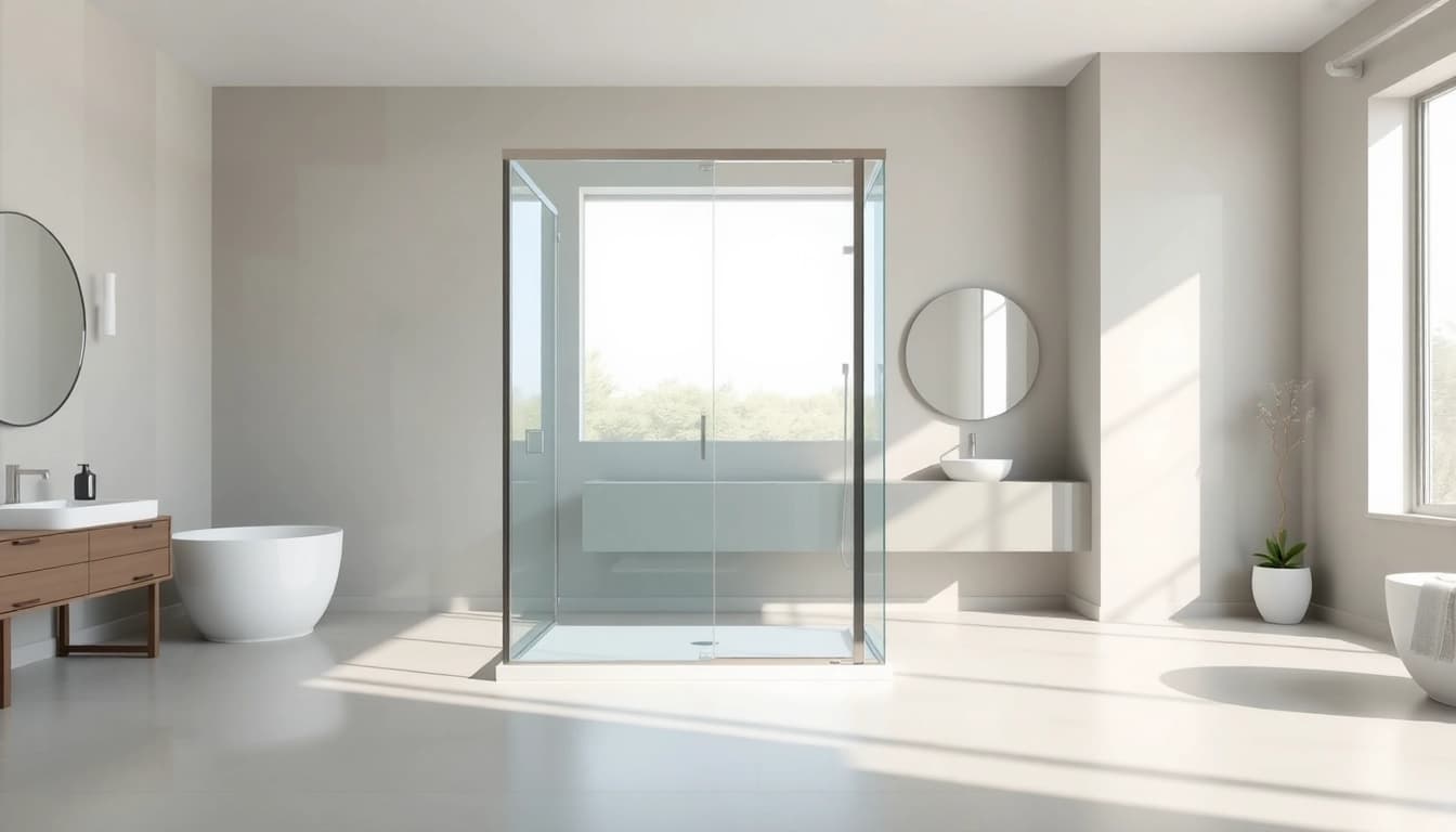 Erleben Sie die sonni Duschkabine in einem modernen Badezimmer mit elegantem Design.