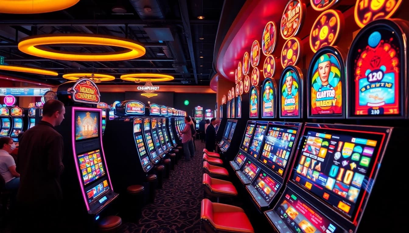 Pinco Casino slotlar üçün maraqlı oyun avtomatları və canlı atmosfer yaradan görünüş.
