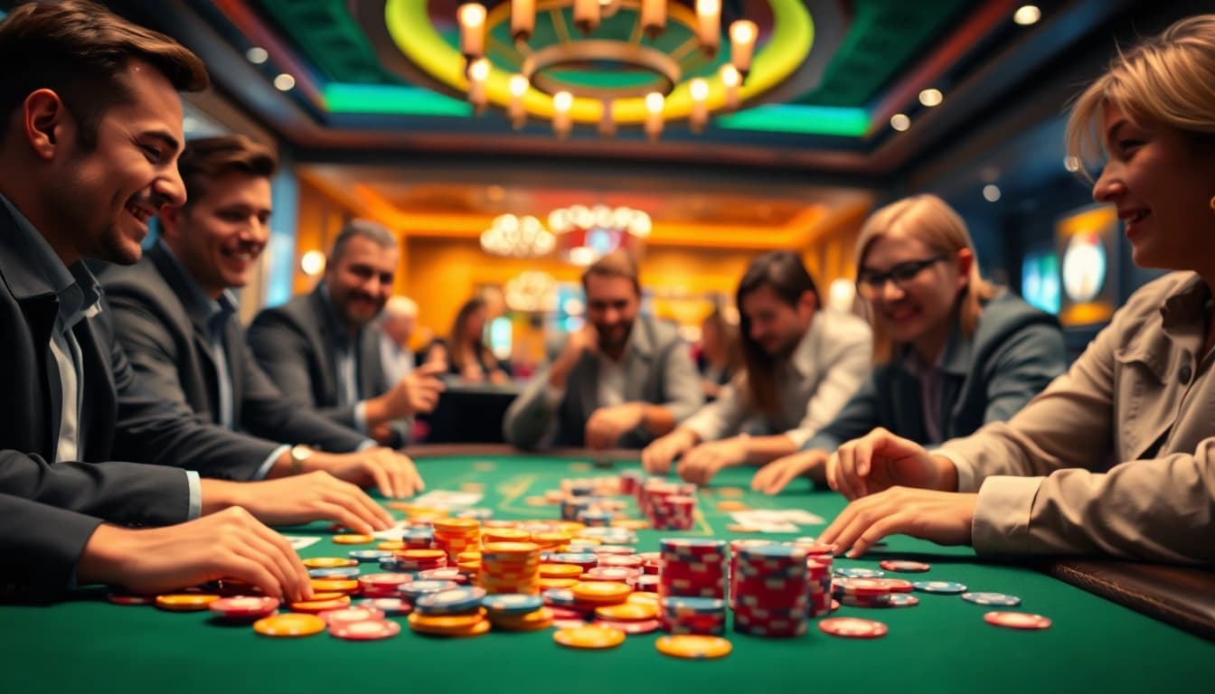 Erleben Sie casino spielen online mit lebhaften Spielszenen und aufregenden Spielern.