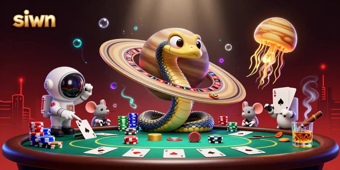 Experience excitement in siwn's vibrant galaxy of casino games, featuring engaging characters and dynamic gameplay.