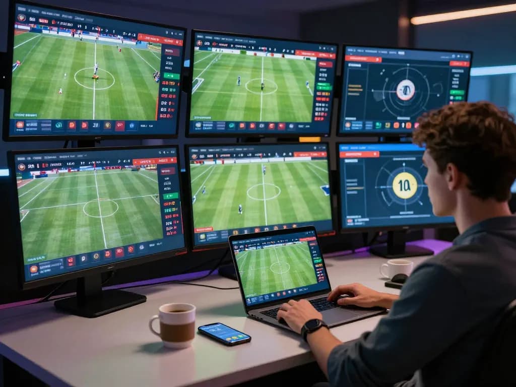 Dynamic online sports betting experience at https://nddo.org showcasing live football matches with evolving odds.