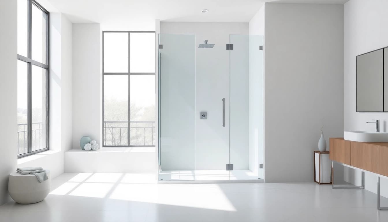 Installer une paroi de douche à l'italienne pour embellir votre salle de bain moderne.