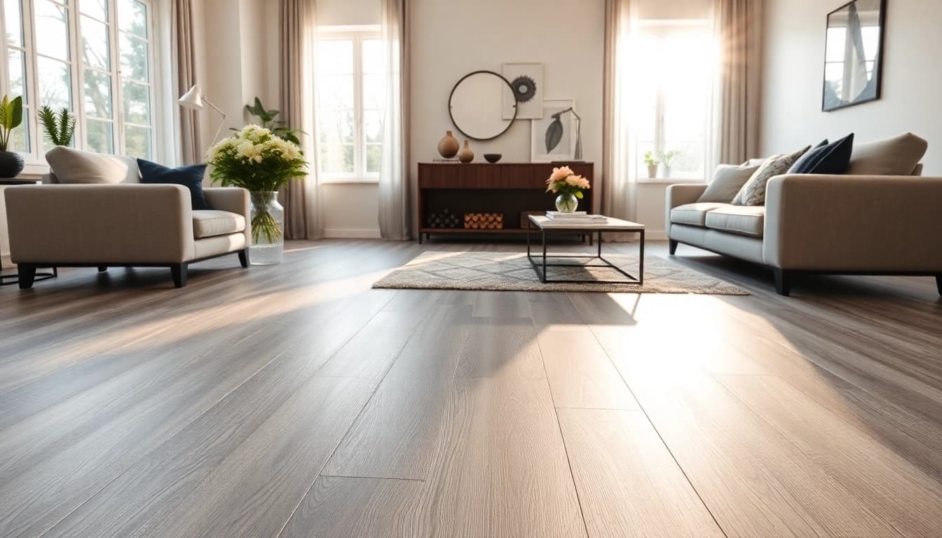 Beautify your space with lvp flooring in a modern interior emphasizing style and warmth.