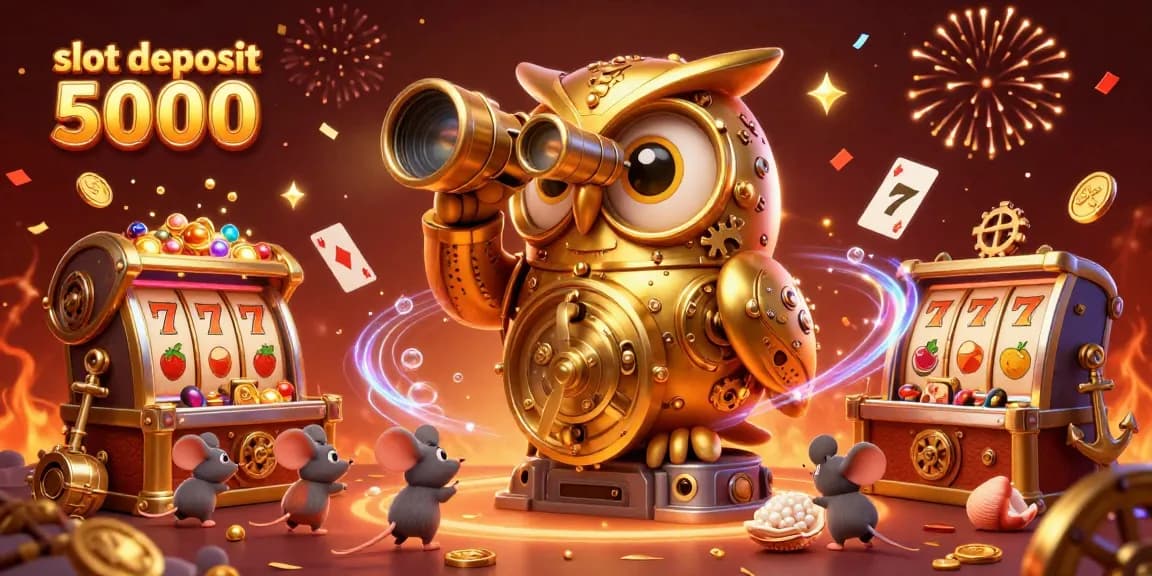 Spin for jackpots at slot deposit 5000, where cartoon characters celebrate wins with confetti and vibrant animations.
