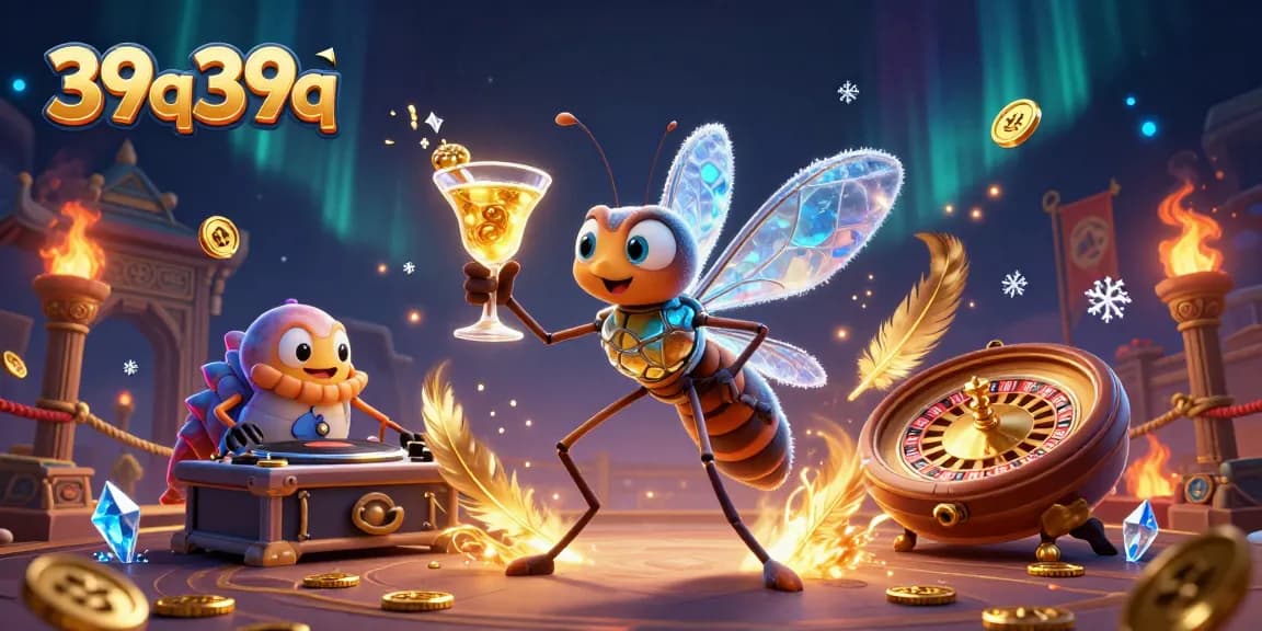 39q39q traz emoção ao cassino com mosquito mascote, DJ trilobite e jogos vibrantes.