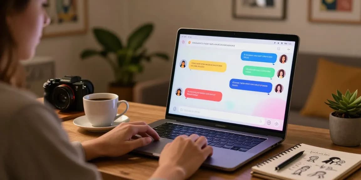 Engaging user in nsfw ai chat on vibrant platform showcasing character emotions.