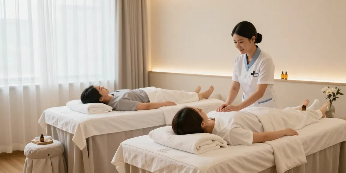 하남출장마사지와 관련된 전문적인 의료 서비스와 환자 케어를 제공하는 헬스케어 클리닉의 모습입니다.