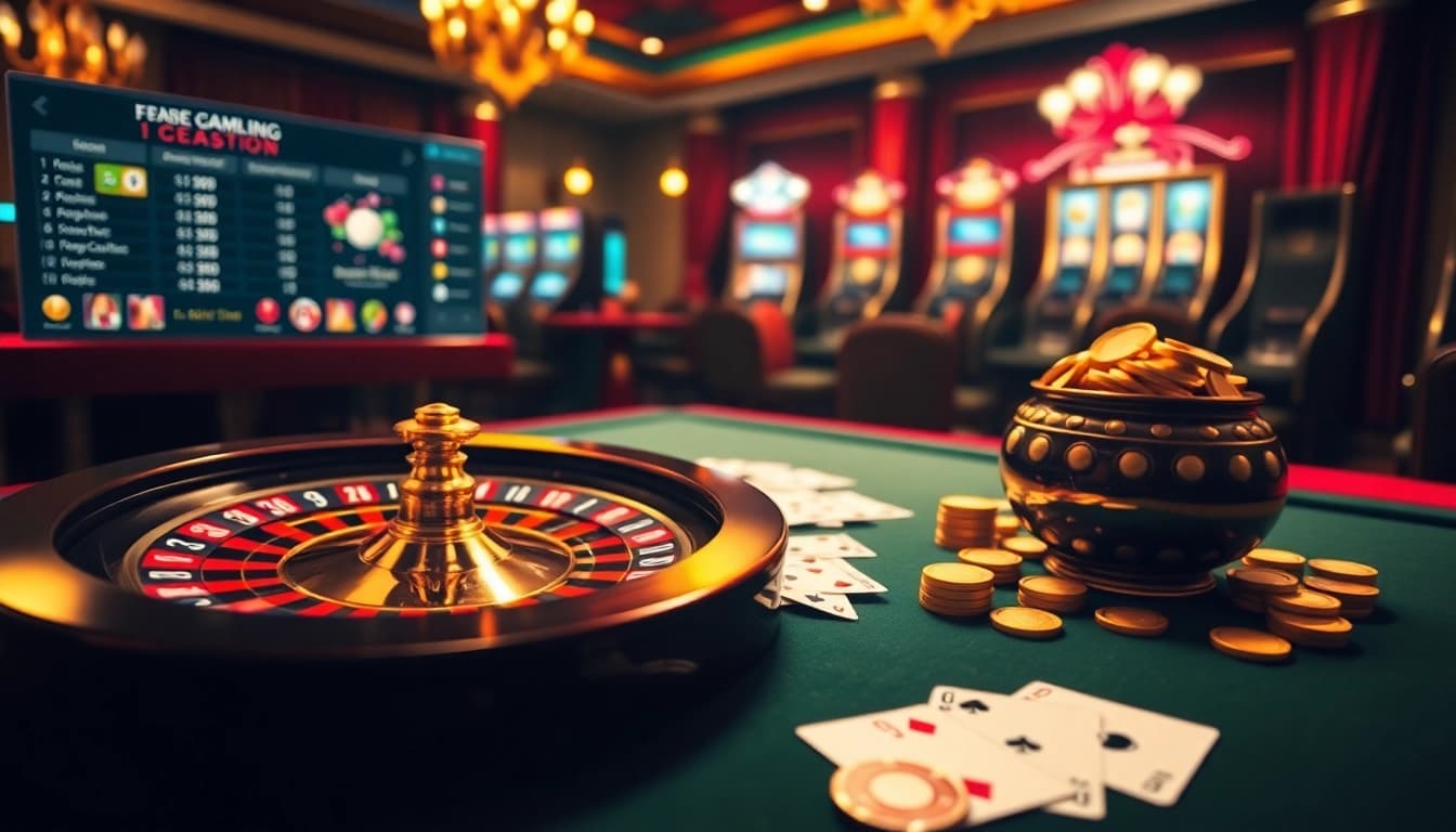 Vivez l'excitation du casino en ligne France avec des jetons de poker vibrants et une roulette étincelante.