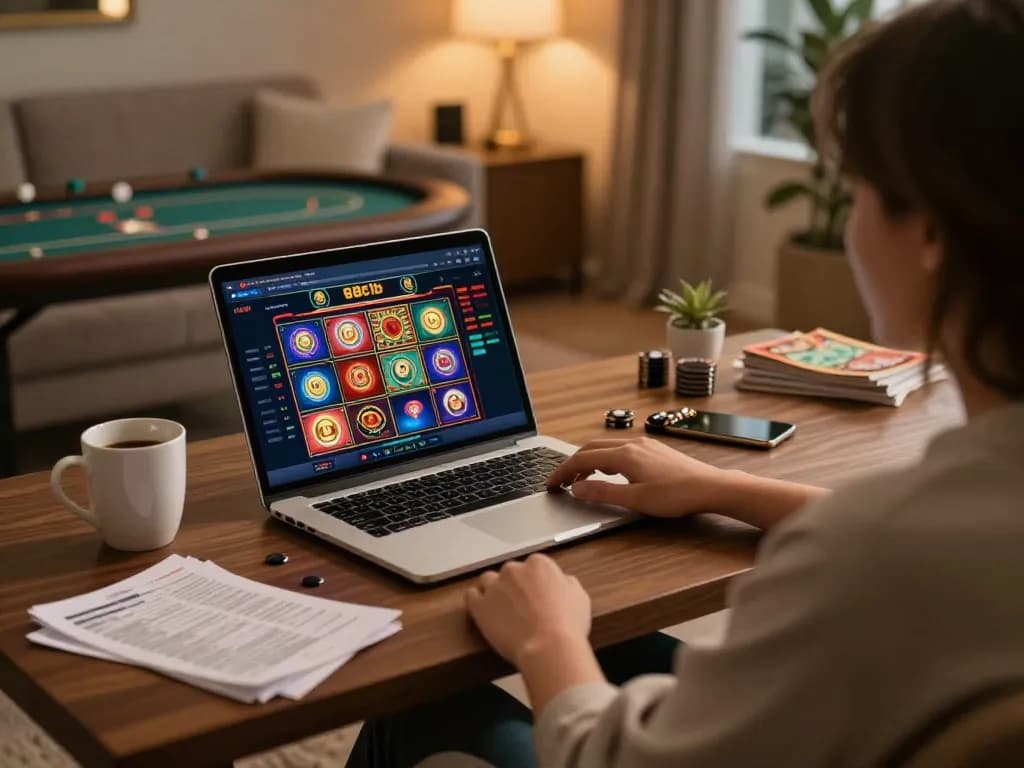 Engaging online gambling moment at 88clb showcasing vibrant game interface and cozy atmosphere
