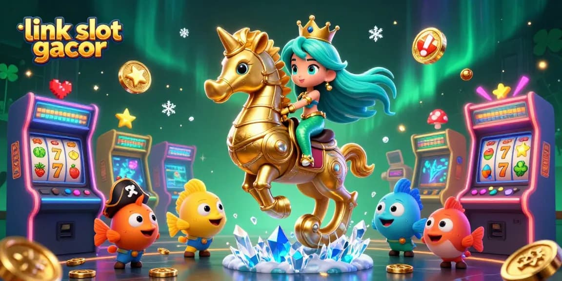 Rasakan sensasi kemenangan dengan link slot gacor di ilustrasi bertema kasino yang penuh warna ini.