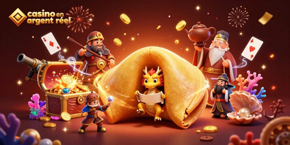 Jouez avec enthousiasme au casino en ligne argent réel, entouré de dragons, de trésors et d'or