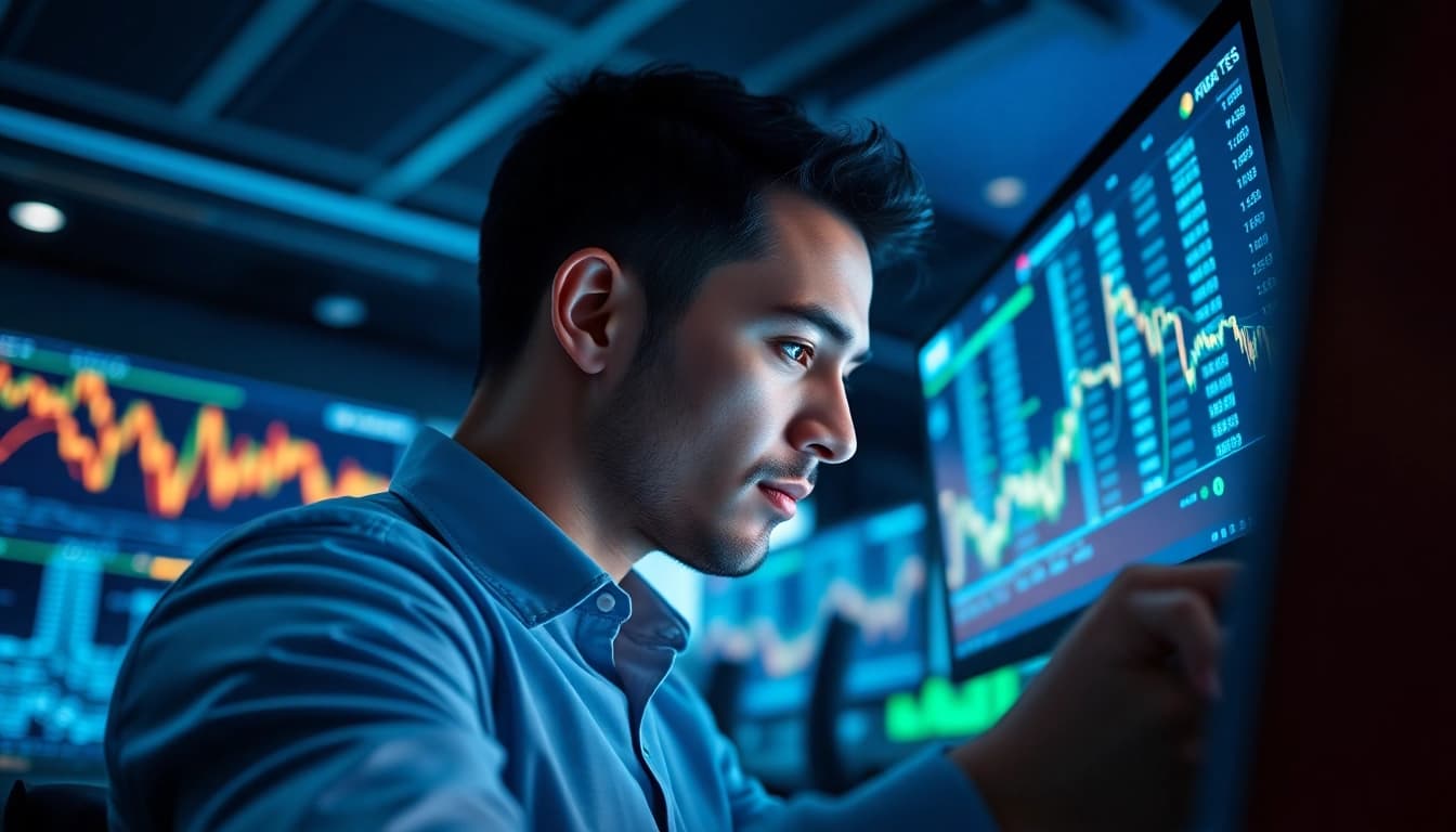 Analyze sol usdt trading charts while working in a modern trading environment.