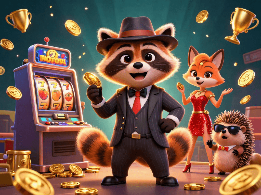 Slot menarik di Gacor123 dengan karakter lucu dan simbol keberuntungan, menambah keseruan taruhan.