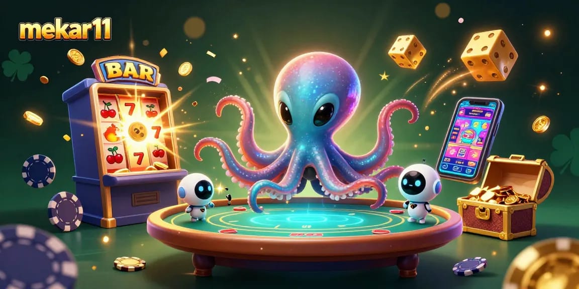 Engage with exciting game strategies on mekar11 featuring vibrant casino elements and characters.