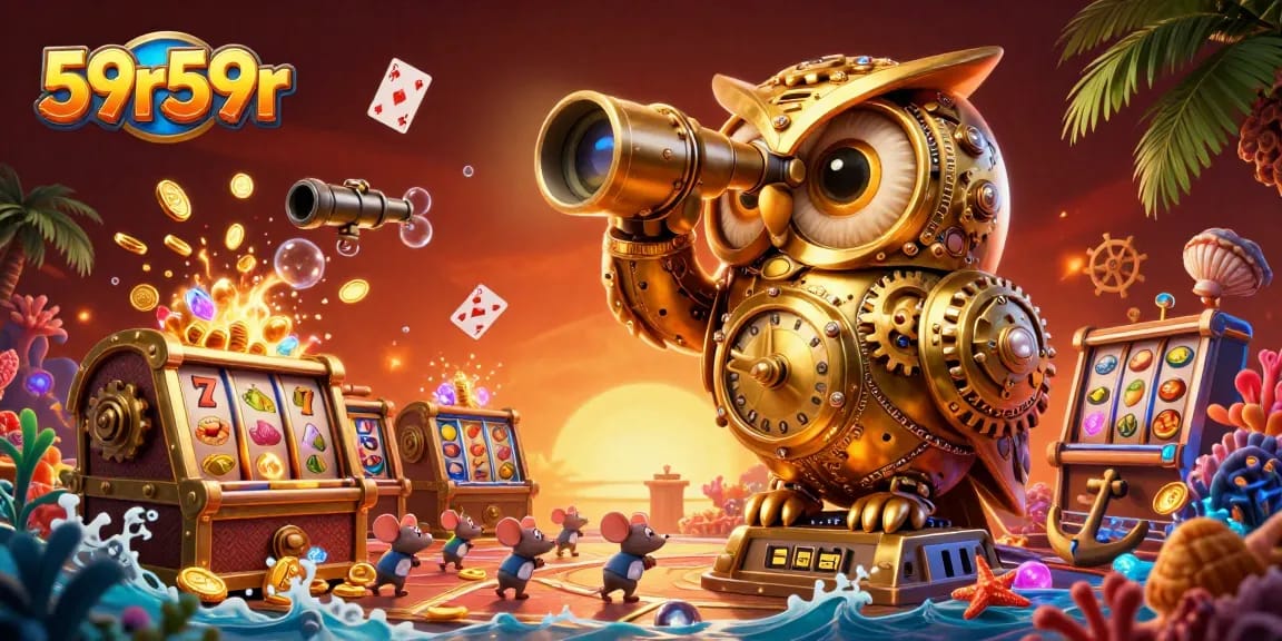 Experience the excitement of 59r59r casino gaming with dynamic slot machines and characters.