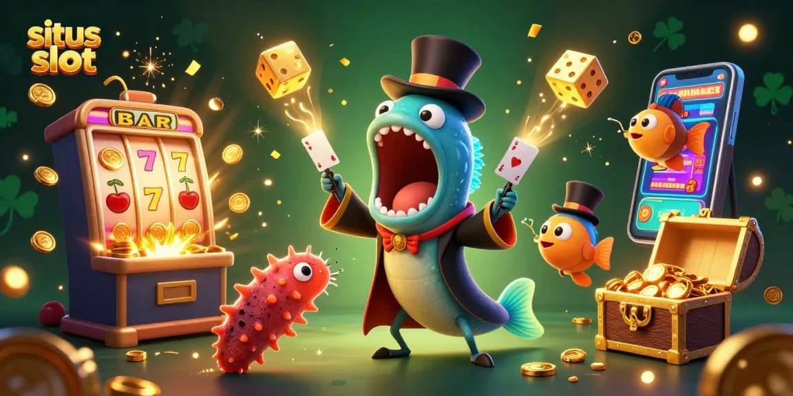 Mengakses situs slot dengan puluhan pilihan permainan menarik dari jackpot dan simbol keberuntungan.