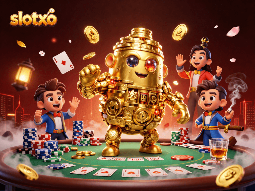 เล่น slotxo กับโกลเด้นโกเลมและโป๊กเกอร์ในบรรยากาศคาสิโน