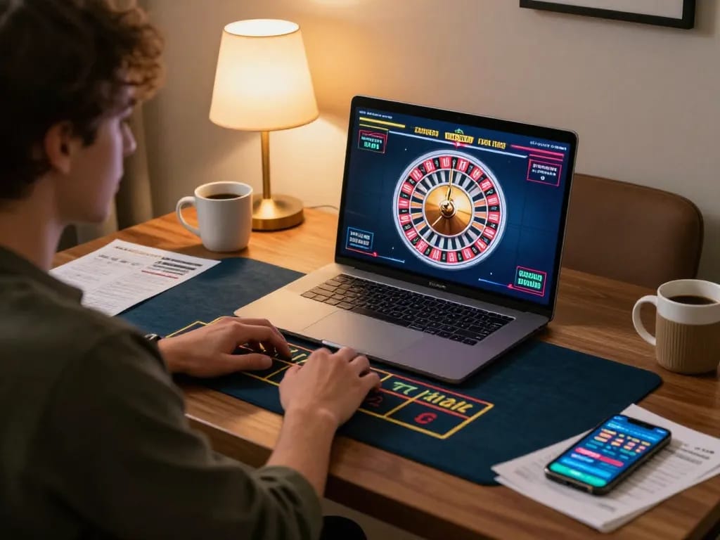 Terlibat dalam roulette dealer langsung di alexis500, menunjukkan fokus pada roda berputar dengan taruhan strategis.