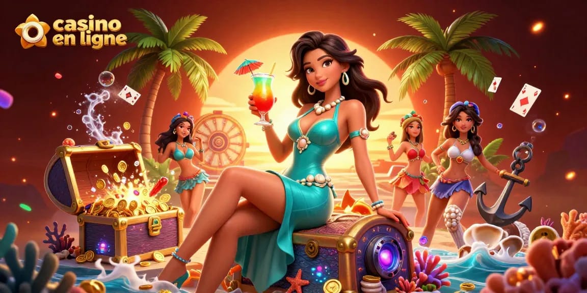 Découvrez des jeux passionnants sur casino en ligne avec des personnages vibrants et des éléments tropicaux.