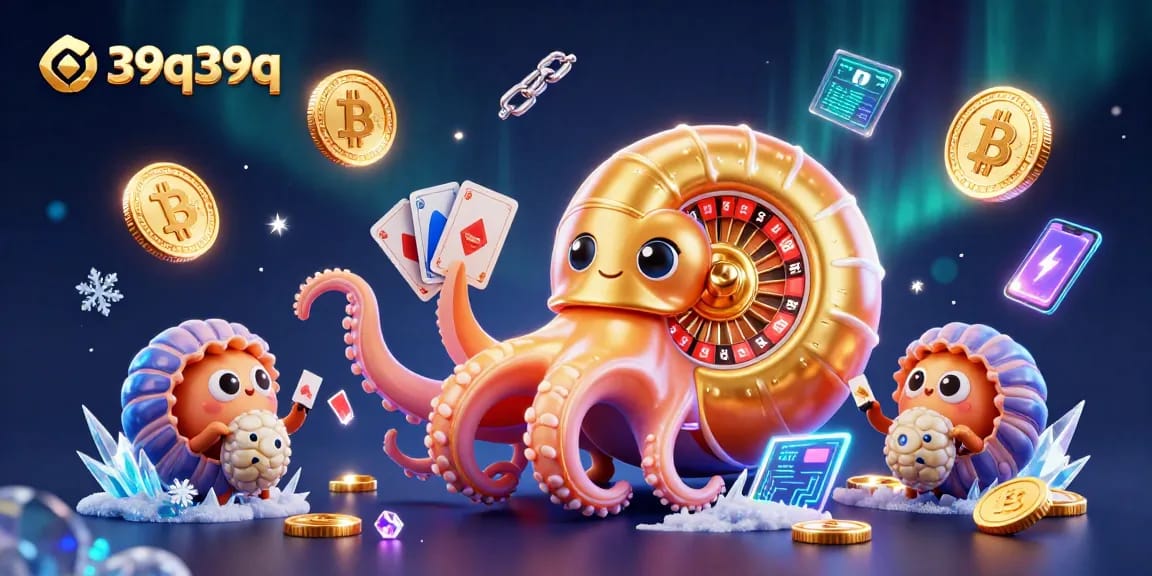 Experience thrilling action with 39q39q, showcasing a giant nautilus roulette wheel amidst vibrant casino elements.