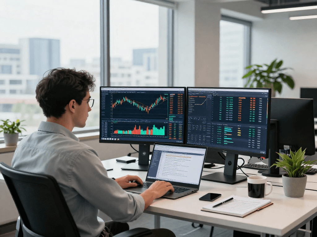 使用TradingView进行股票和外汇行情分析的交易员场景
