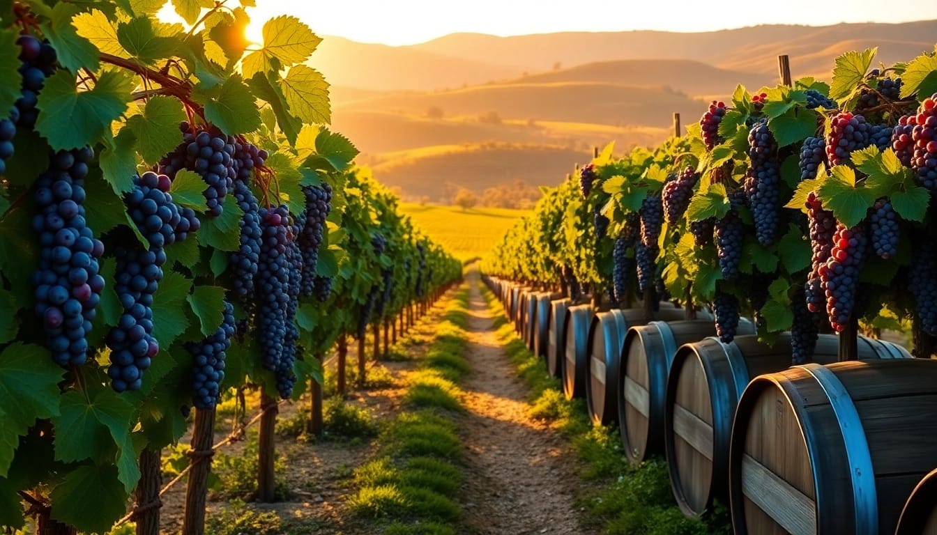 Taste exquisite wines at the scenic wineries in Clarksburg amidst lush vineyards and golden sunsets.
