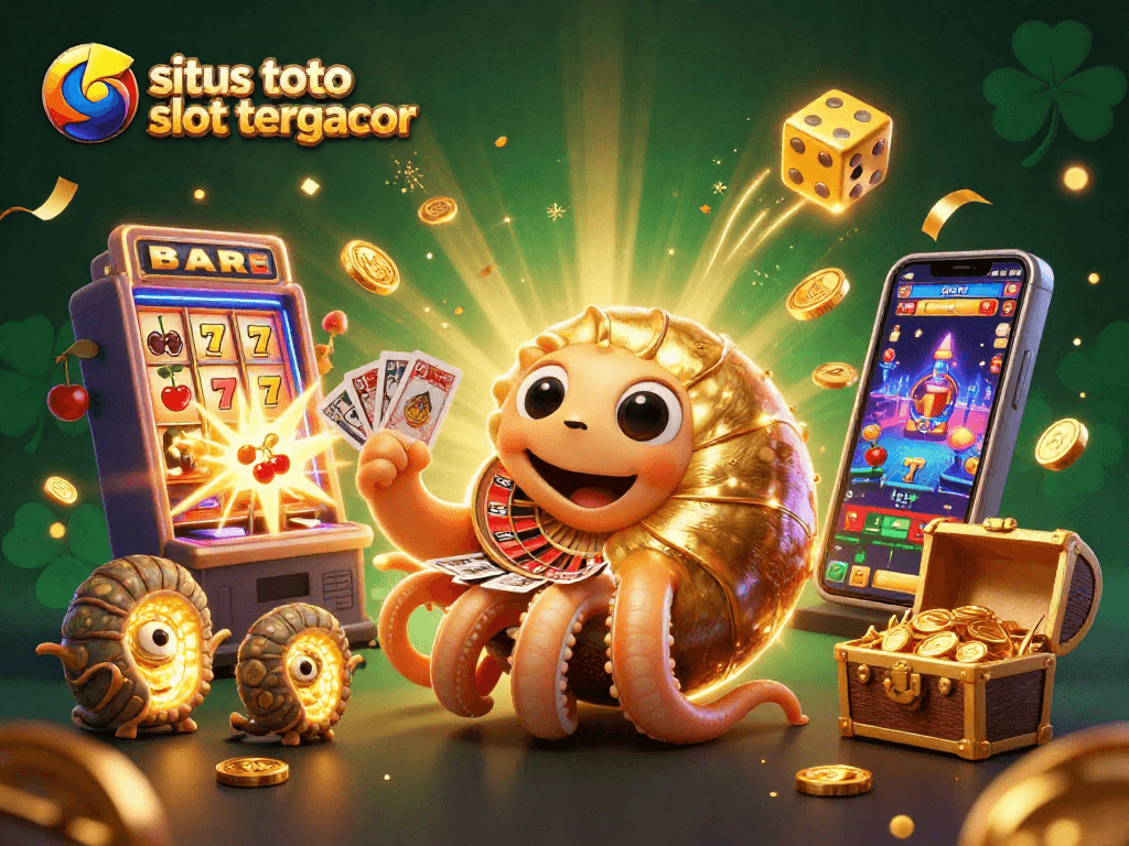 Experience the thrill of situs toto slot tergacor with a 3D scene featuring a giant nautilus and jackpot-winning effects.