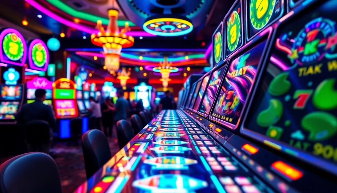 Menangkan permainan di pakde4d slot dengan mesin slot yang berwarna-warni dan kehidupan kasino yang ceria.