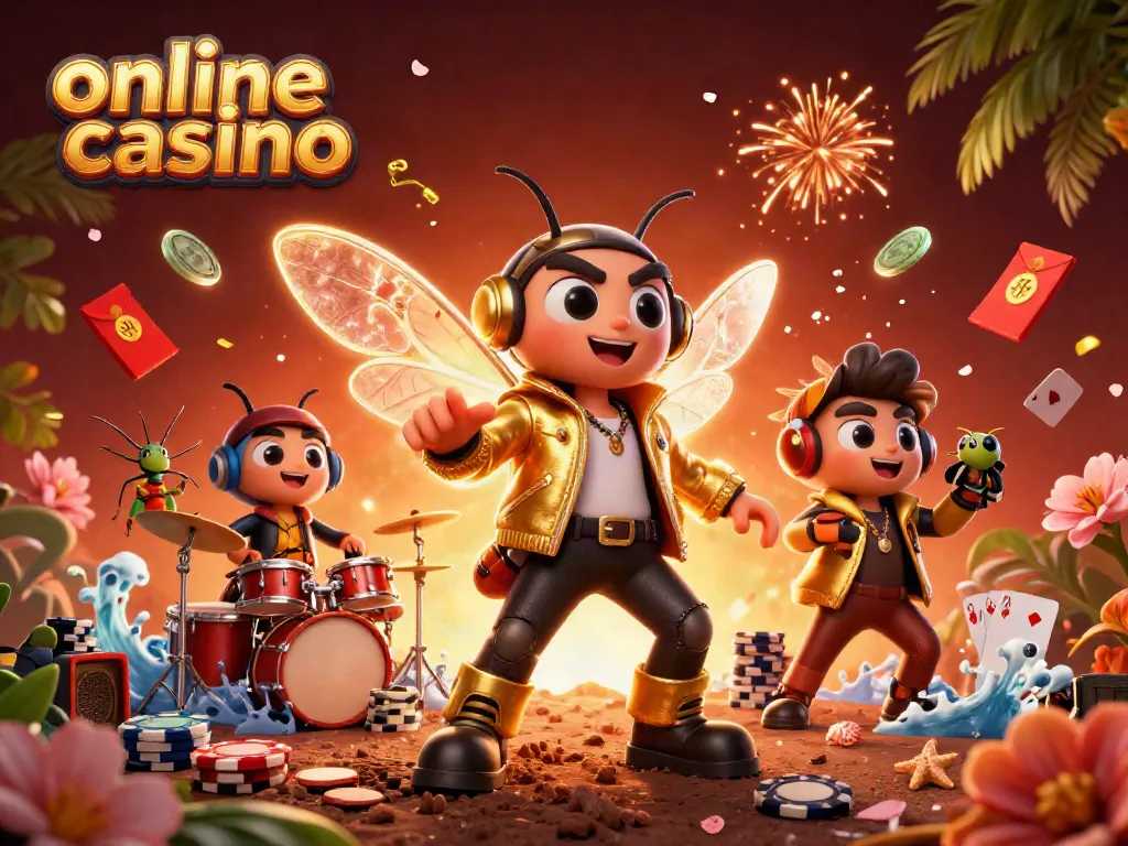 Juega póker en un casino online con una emocionante escena 3D llena de energía