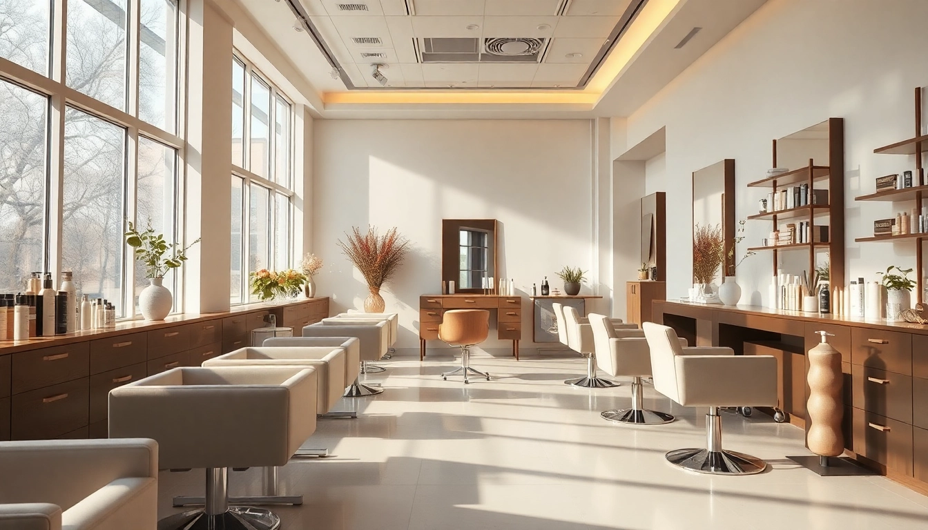 Salon Craiova modern, interior elegant cu lumina naturală și elemente de design rafinat.