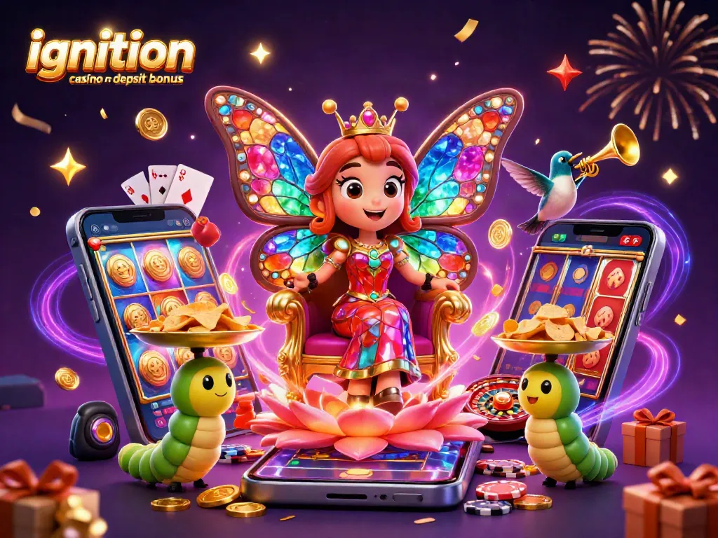Spin and win with the ignition casino no deposit bonus featuring vibrant characters and games!