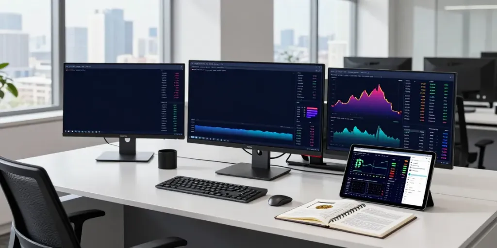 The free stock market API supporting real-time Bitcoin and Ethereum trading in a professional cryptocurrency workspace.