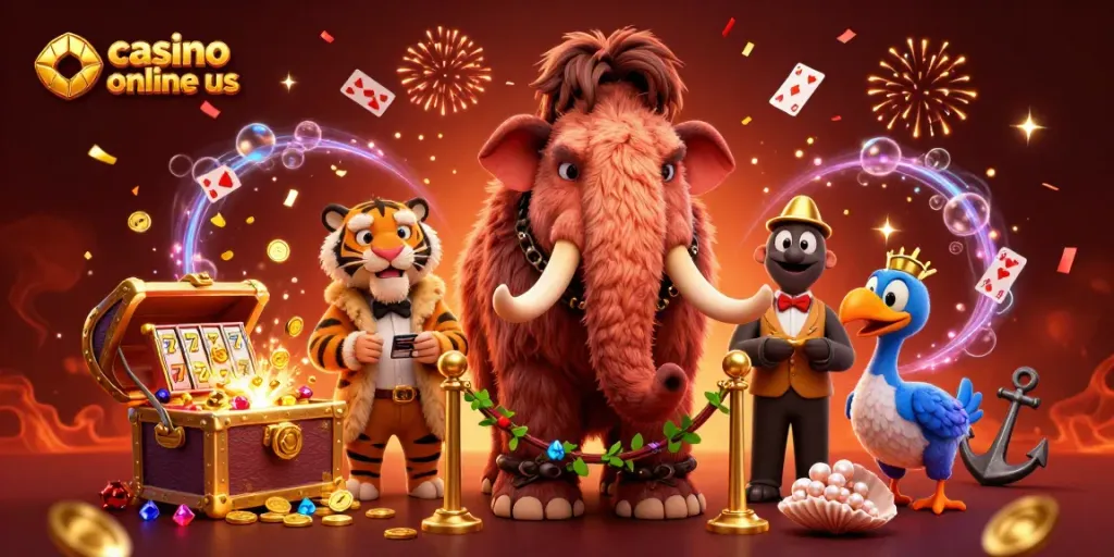 Experience vibrant action at a casino online us with a bouncer checking IDs surrounded by festive elements.