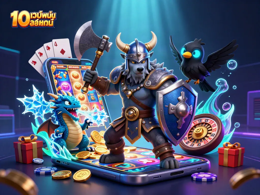 เล่นเกมสล็อตออนไลน์สุดมันส์ที่ 10เว็บพนันออนไลน์ ด้วยผู้กล้าและมังกรเย็นสด