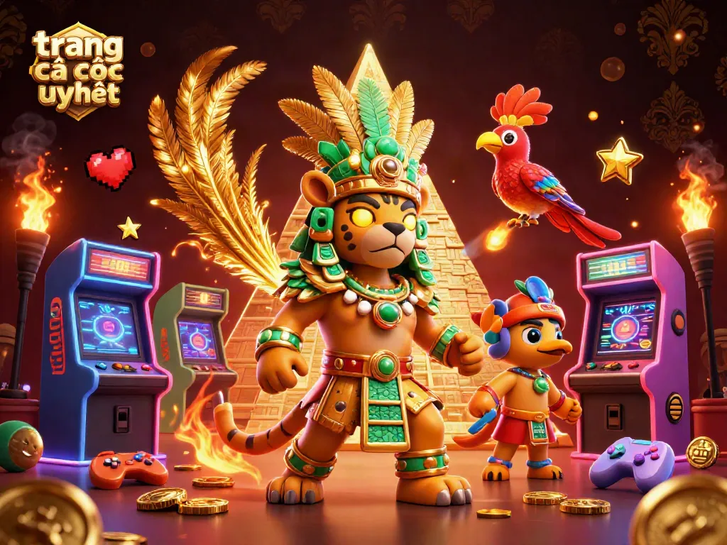 Trang cá cược uy tín với hình ảnh sống động từ các nhân vật và yếu tố trò chơi 3D.