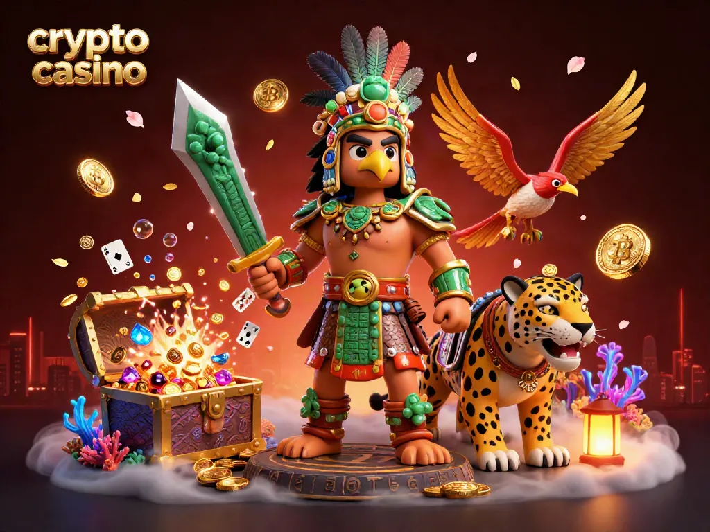 giocatori che esplorano un crypto casino dinamico con monete Bitcoin e Ethereum