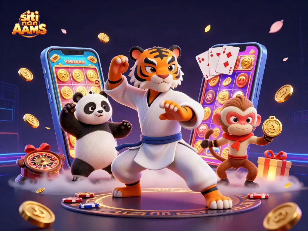 Gioca ai siti non AAMS con il master tigre e il panda, esplorando giochi e premi
