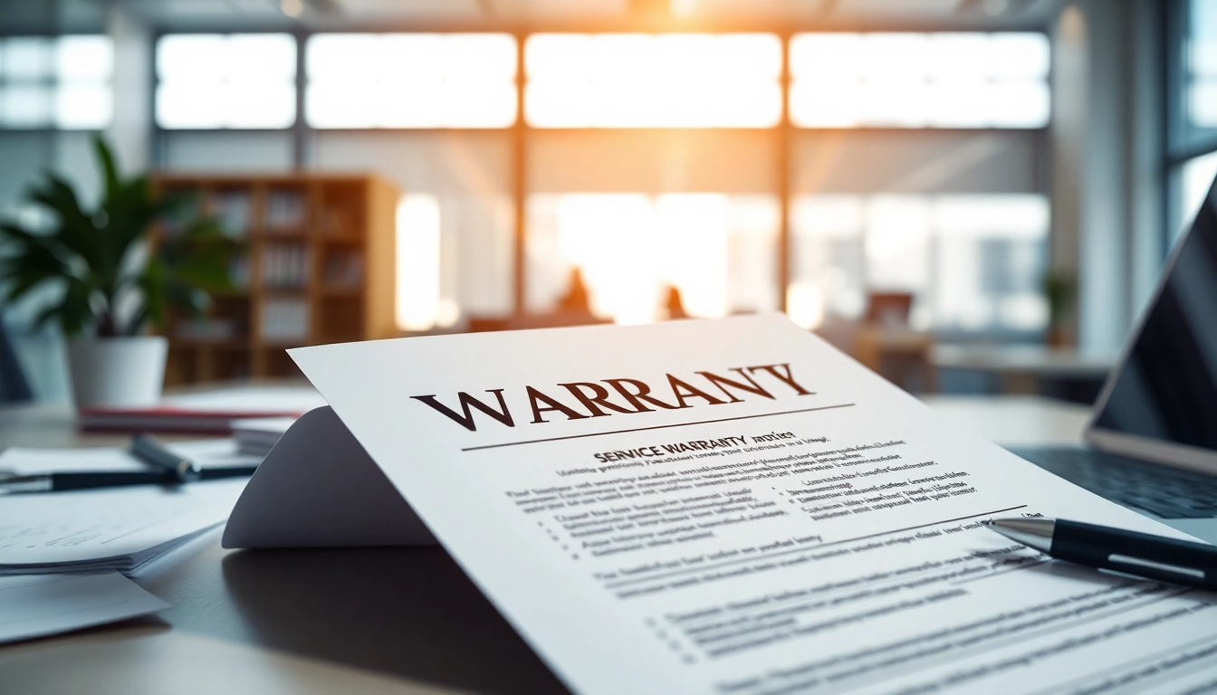 Explore who owns Pretzel warranty with a close-up of a warranty document in a professional office.