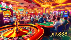 Experience the thrill of betting at a luxury casino setting featuring roulette, poker, and slot machines at https://xx88.boats/.