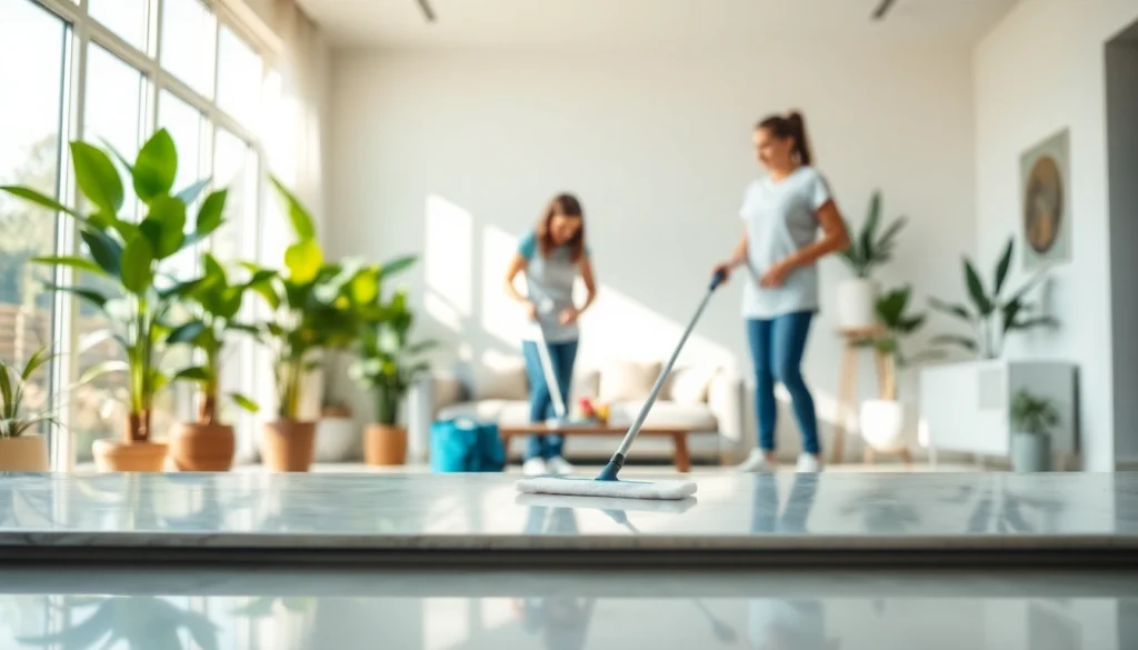Enhance your home with a professional Cleaning Service team in action, showcasing a tidy environment.