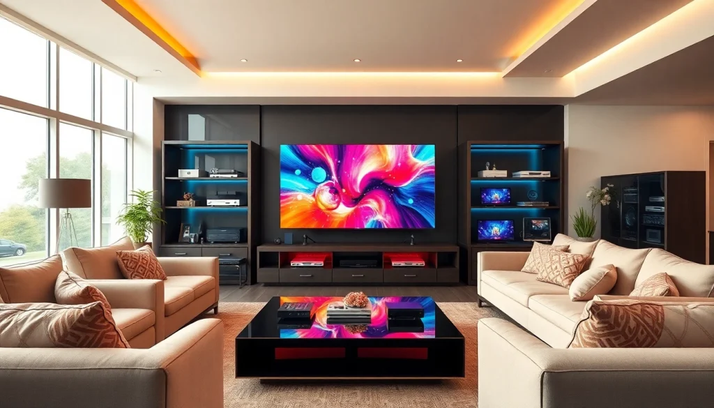 Enhance your home entertainment with iron IPTV displayed on a modern TV in a stylish setting.