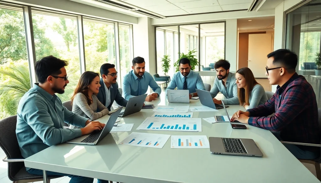 Collaborative team meeting on Acquisition Planning strategies in a bright office.