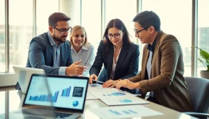 Enhance your competitive intelligence through collaboration and strategic analysis in a modern office setting.