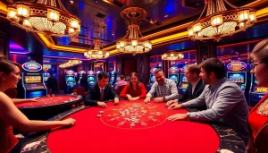 Trò chơi hấp dẫn tại casino tik88 với bàn poker sống động và những người chơi hoạt hình.