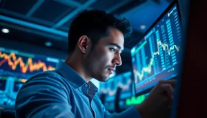 Analyze sol usdt trading charts while working in a modern trading environment.