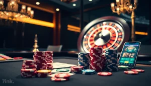 Win big with strategic gameplay at link 789bet casino, featuring vibrant poker tables and sleek betting interfaces.