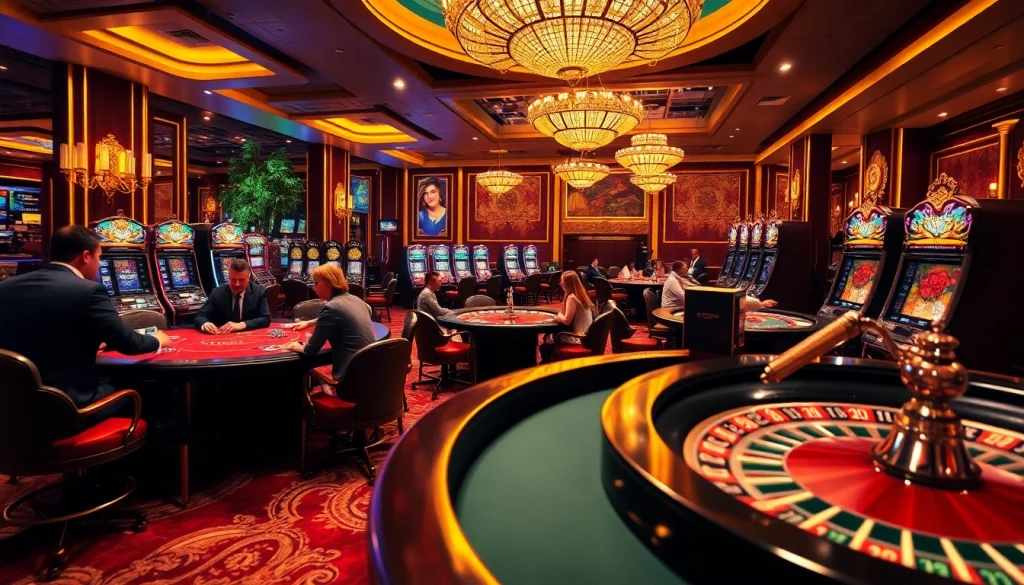 Experience the excitement of gaming at https://thabet.vegas/ with vibrant casino tables and thrilling players.