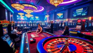 Experience excitement at XX88 with vibrant casino gaming atmosphere and captivating elements.