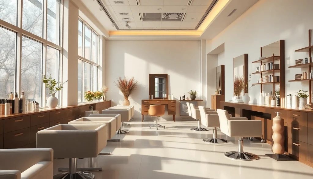 Salon Craiova modern, interior elegant cu lumina naturală și elemente de design rafinat.