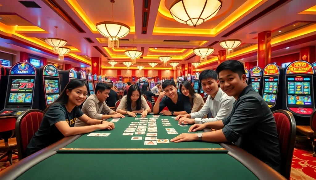 Experience the thrill of winning at TK88win.live's online casino, showcasing vibrant games and diverse players.